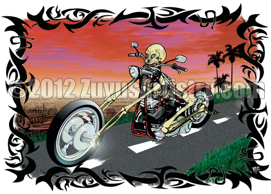 skeleton bike